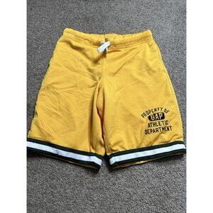 Boy’s Size XXL 14-16 Gap Kids Vintage Yellow & Green Athletic Shorts
